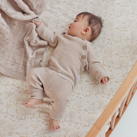 Aster & Oak Sand Fleck Knit Jumper