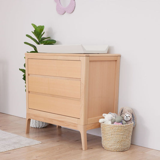 BabyRest AMARA Chest 3 Drawer - Beech