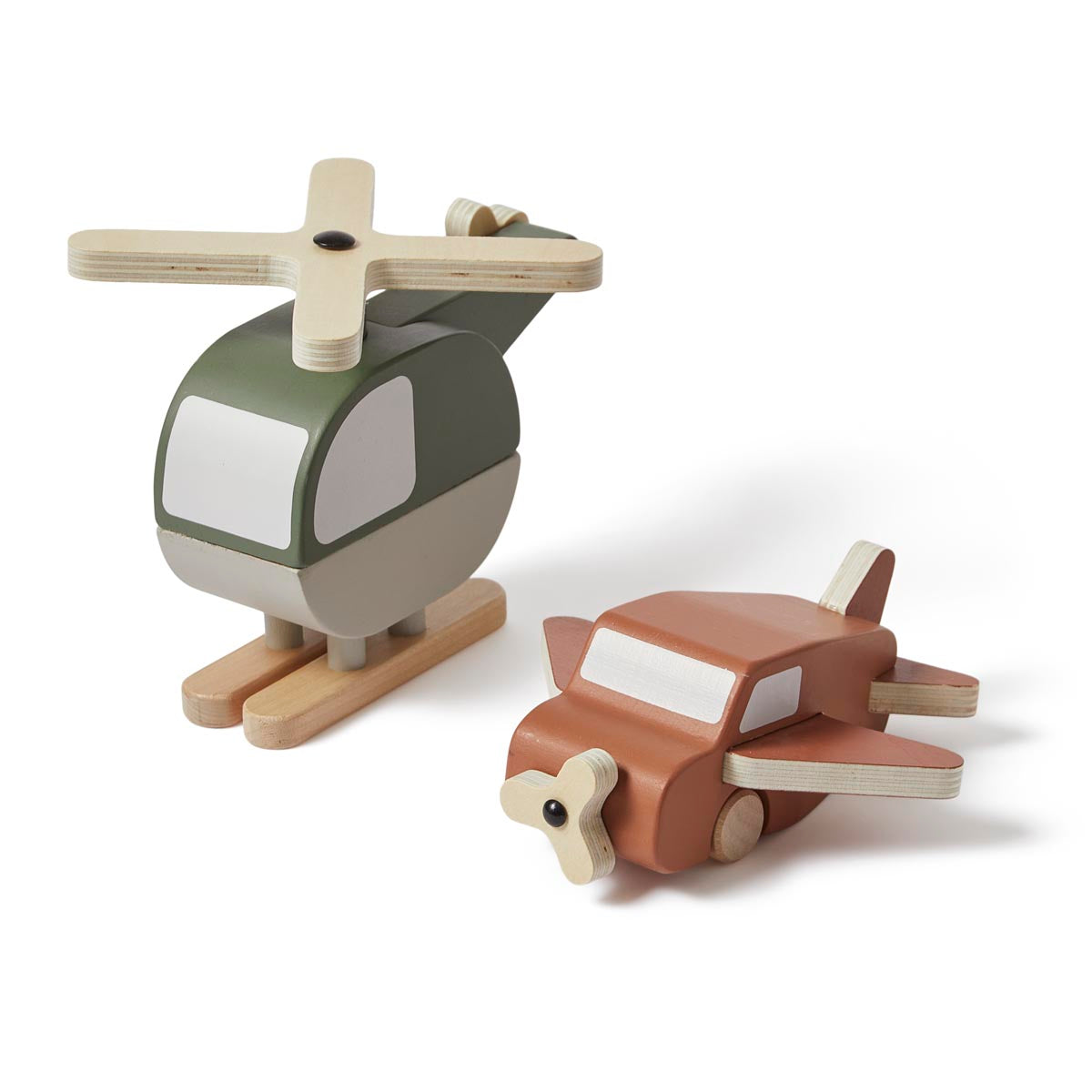 FLEXA Play Wooden Helicopter & Plane