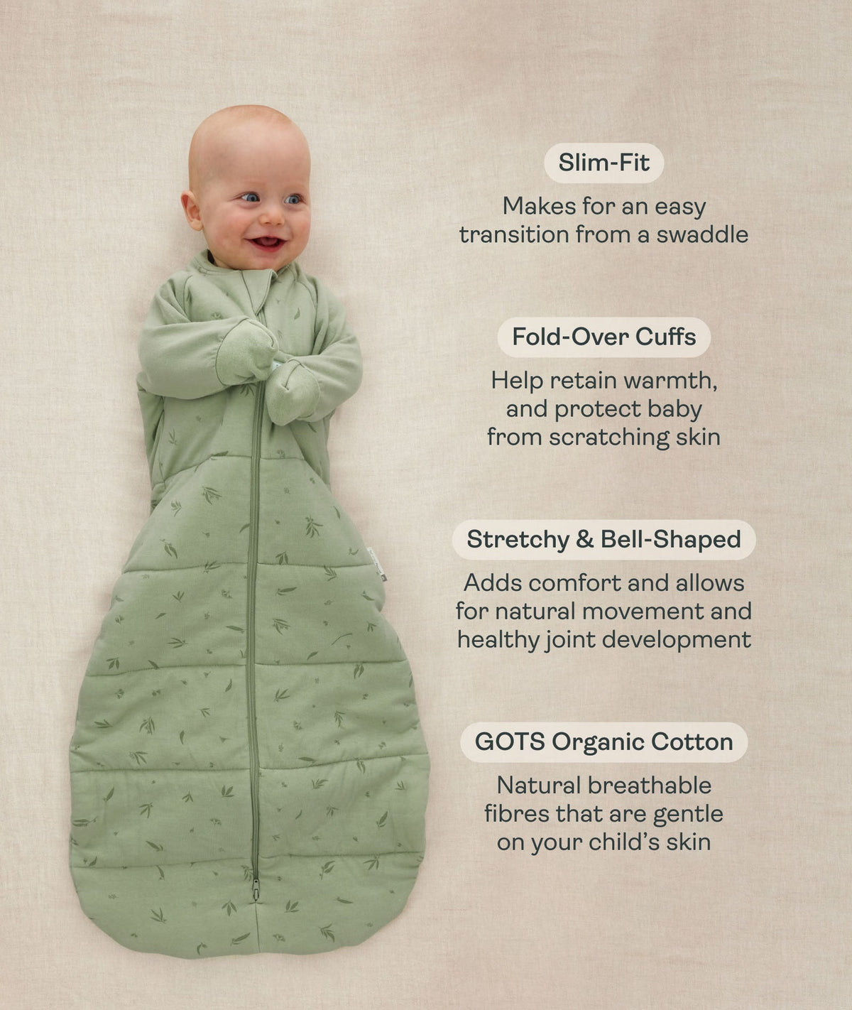 ergoPouch Jersey Sleeping Bag 3.5 TOG - LONG SLEEVE