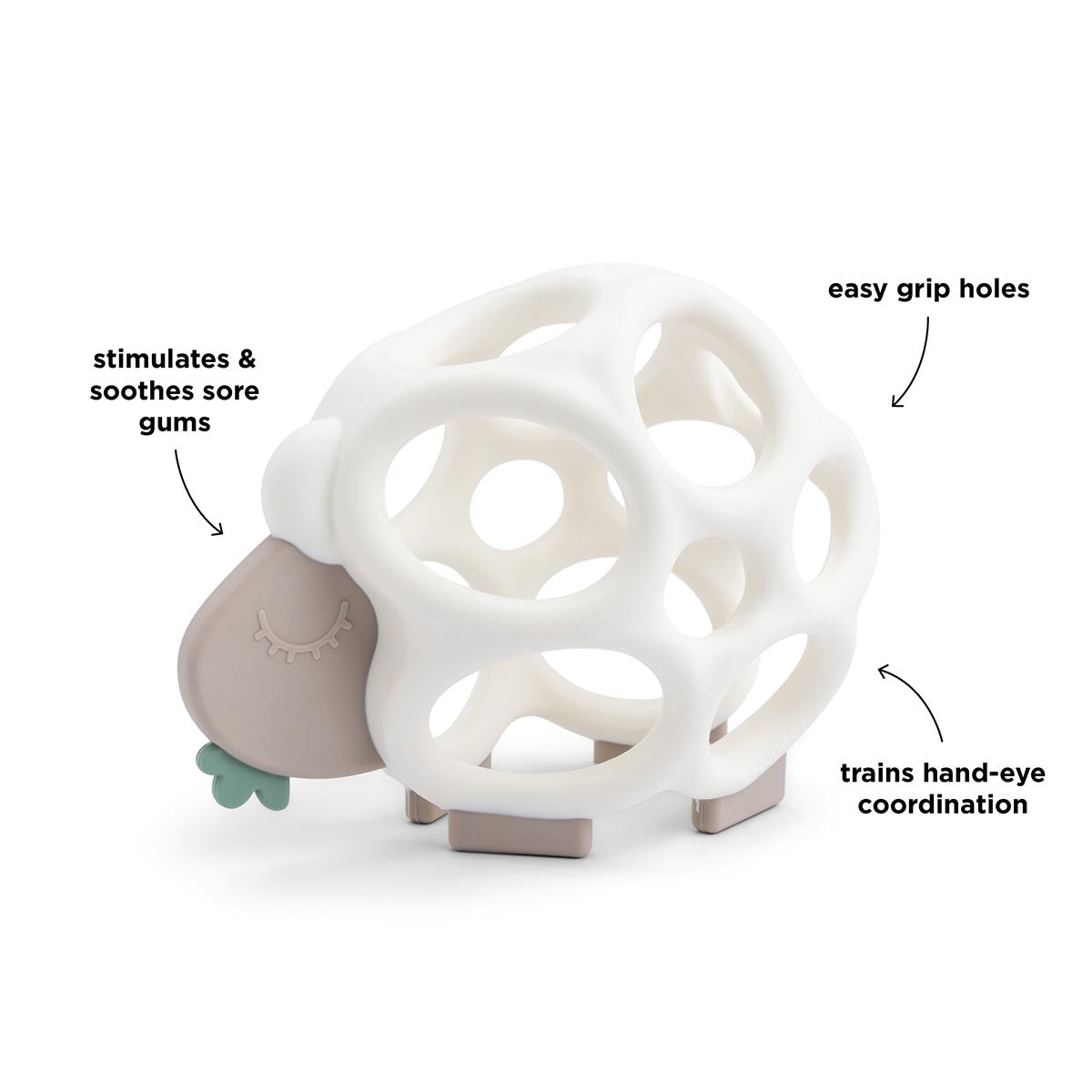 Done by Deer Sheepy Grip & Teether Toy