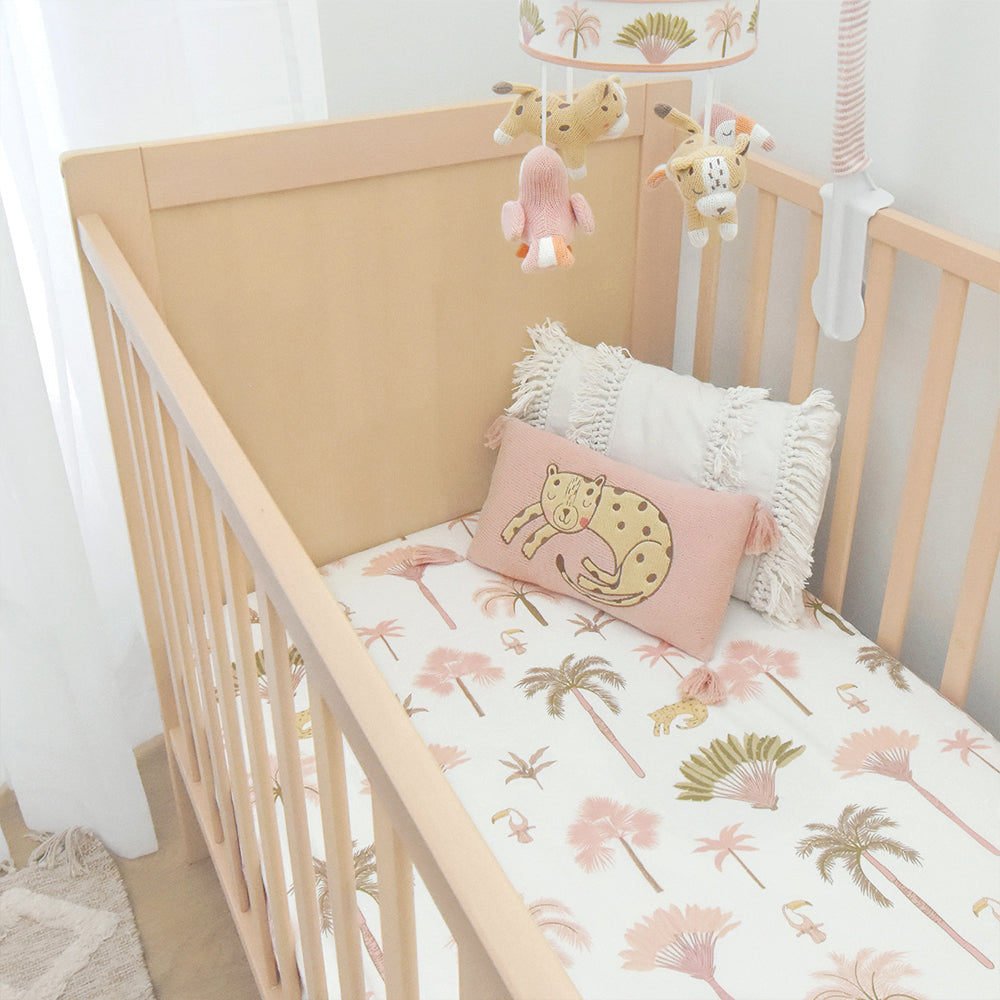 Living Textiles Knit Cushion Tropical