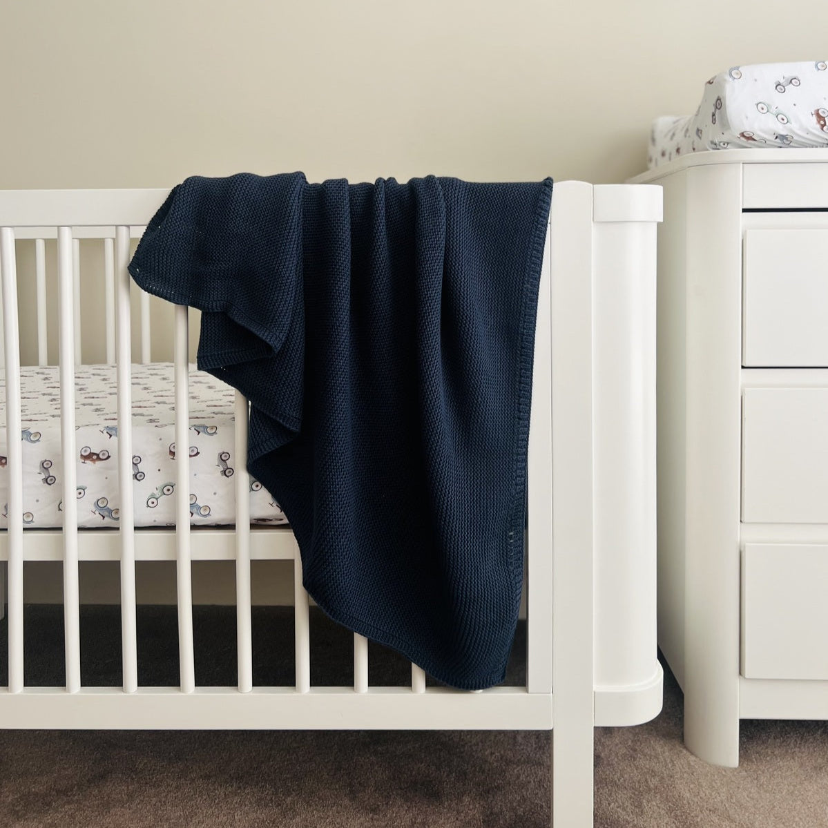 Mini & Me Cable Knit Baby Blanket