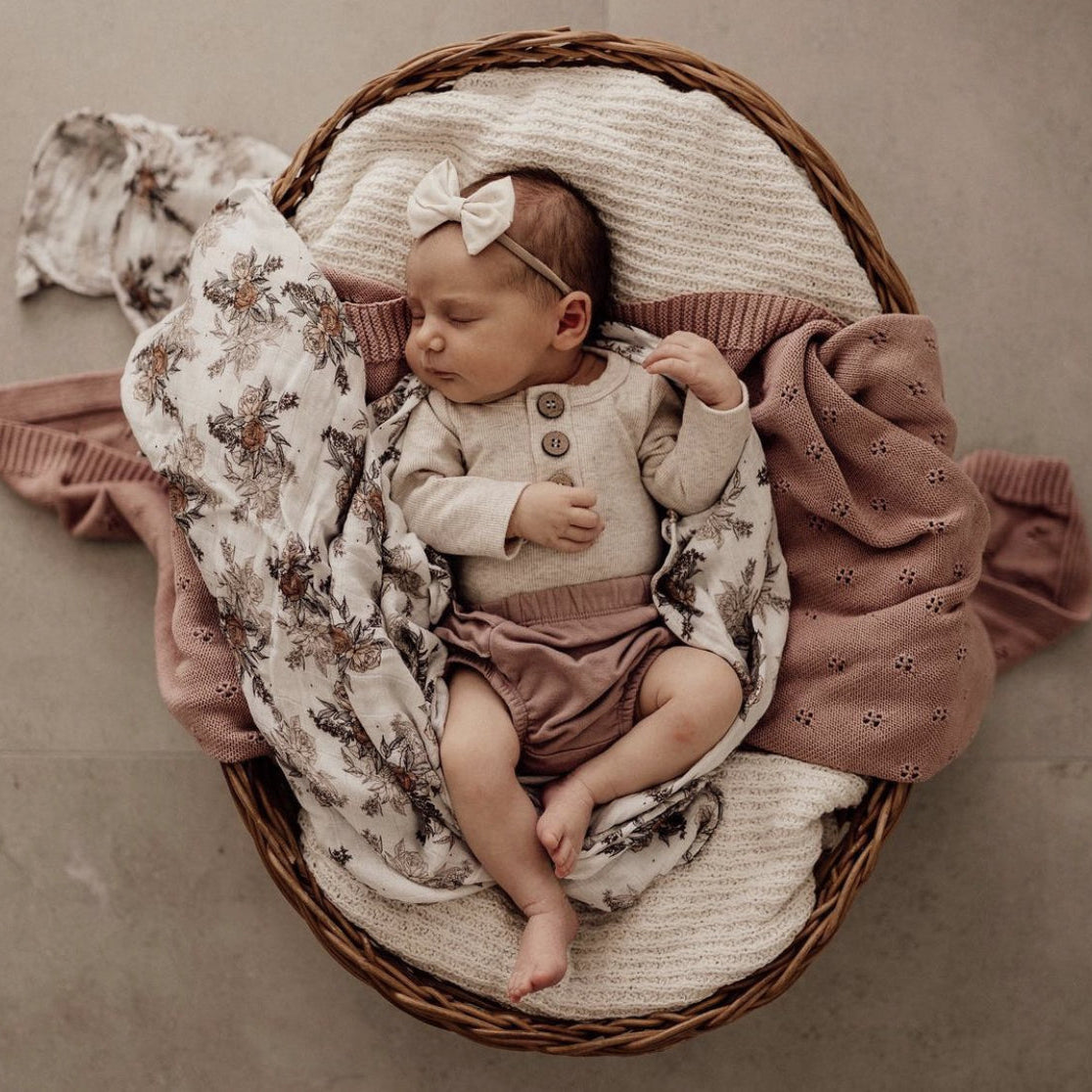 Mini & Me Heirloom Baby Blanket