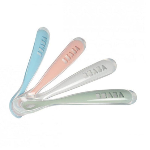 Beaba 1st Age Silicone Spoons - 4 Pack