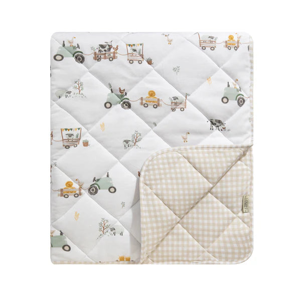 Living Textiles Reversible Quilted Cot Comforter