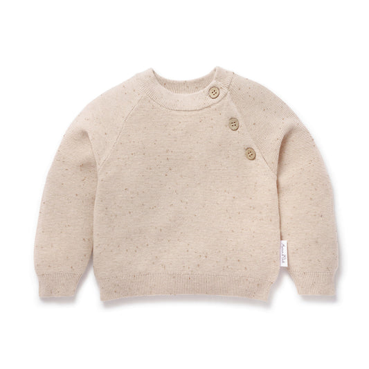 Aster & Oak Sand Fleck Knit Jumper