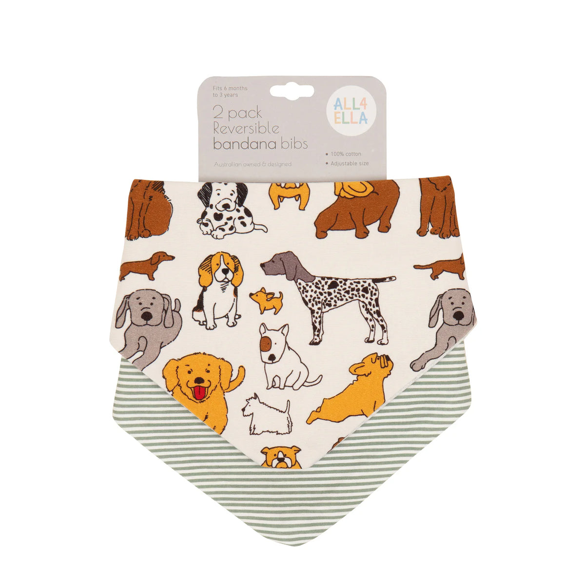 All4Ella Bandana Bibs 2pk