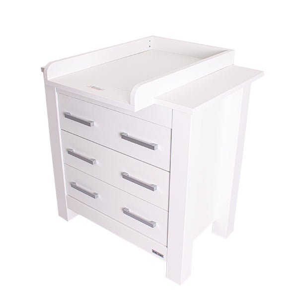 Love N Care BORDEAUX Cot & Chest Package - White