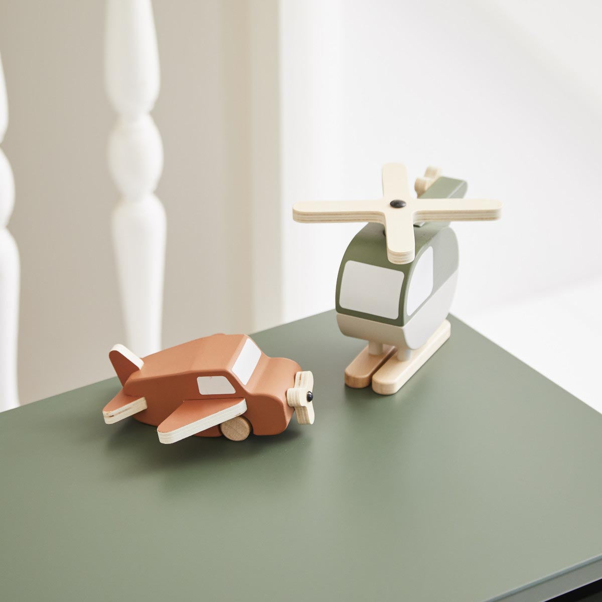 FLEXA Play Wooden Helicopter & Plane