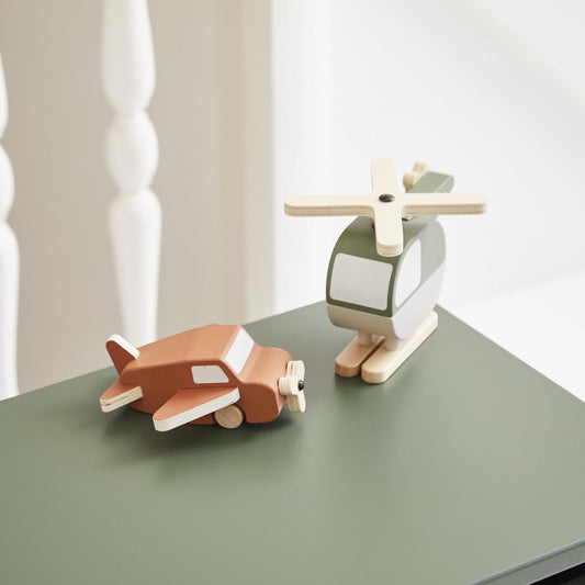 FLEXA Play Wooden Helicopter & Plane
