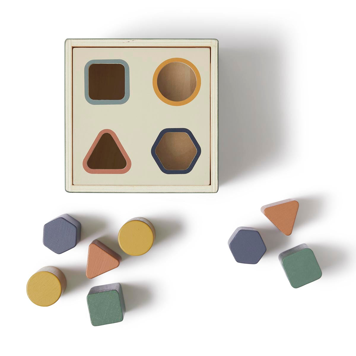 FLEXA Play Wooden Shape Sorting Box