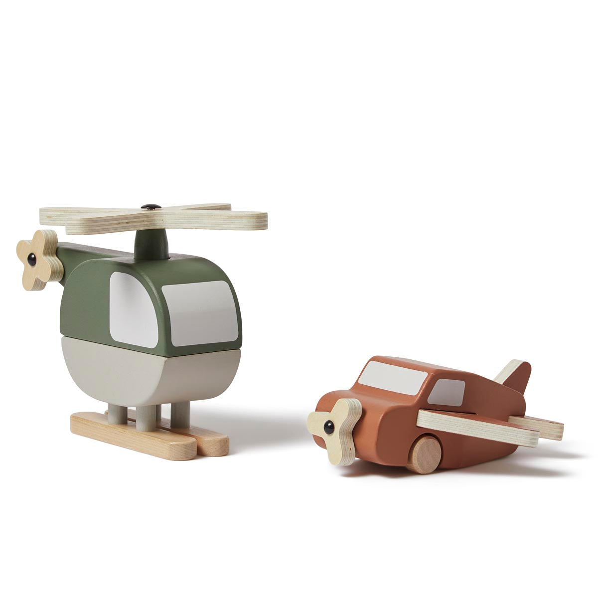 FLEXA Play Wooden Helicopter & Plane