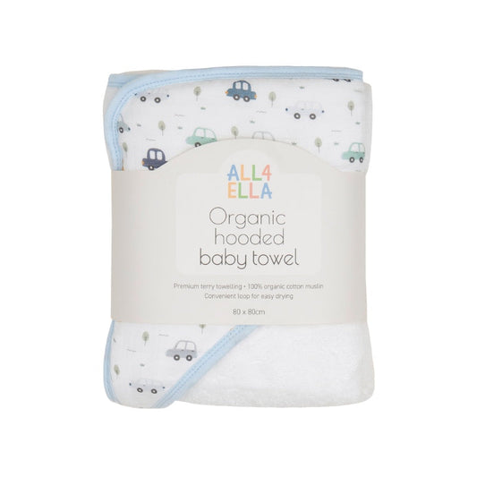 All4Ella Organic Hooded Baby Towel