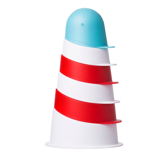 Ubbi Lighthouse Stacking Cups Bath Toy see