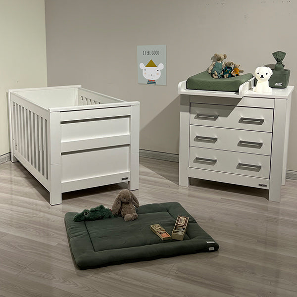 Love N Care BORDEAUX Cot & Chest Package - White