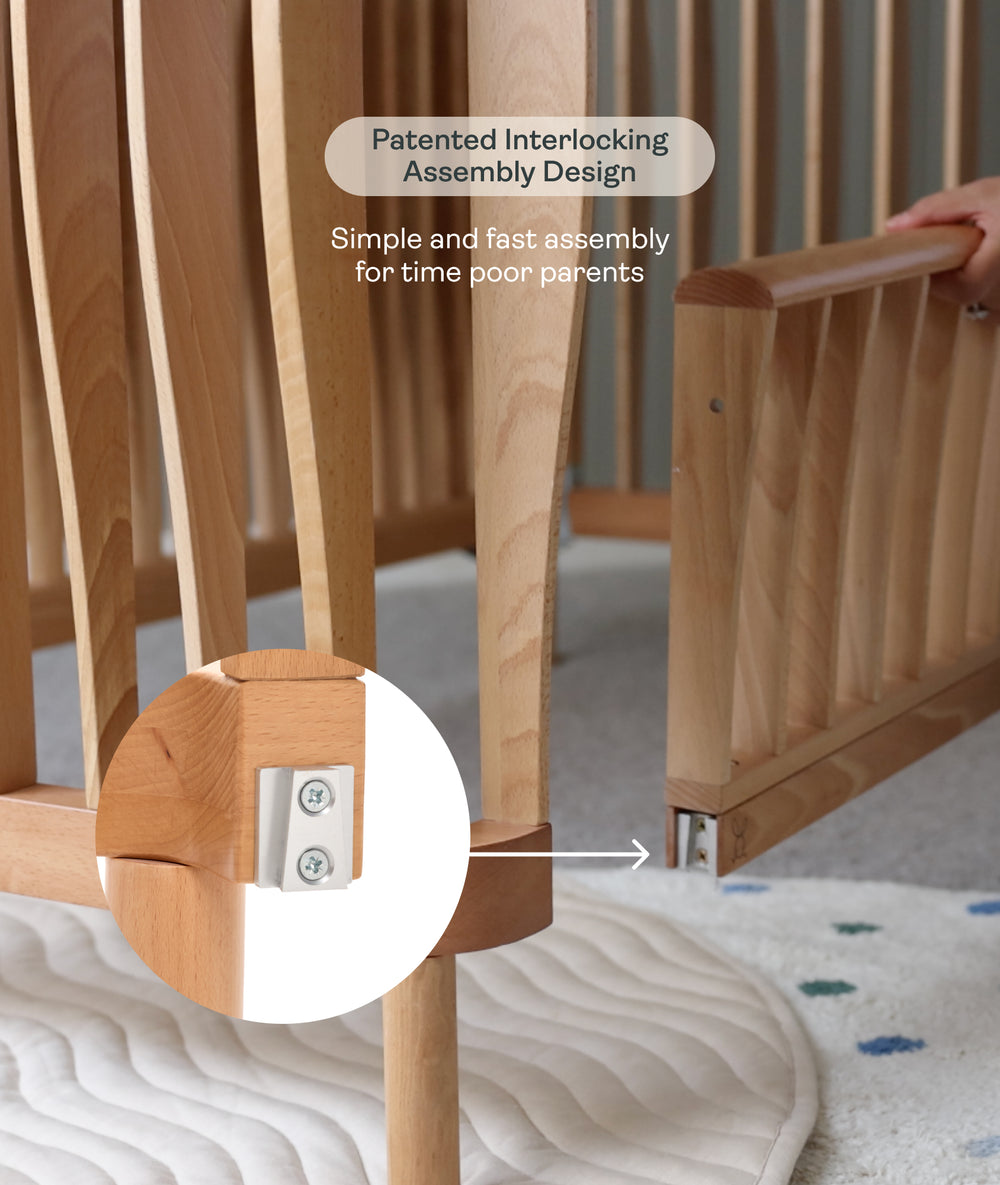 ellska SKYE Cot - Natural