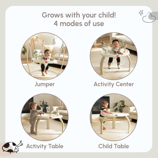 Tiny Love Black & White Decor 4-in-1 Jump & Play Activity Centre