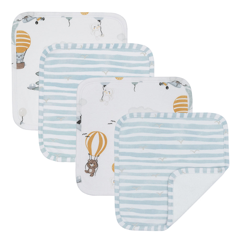 Living Textiles 4-pack Wash Cloths