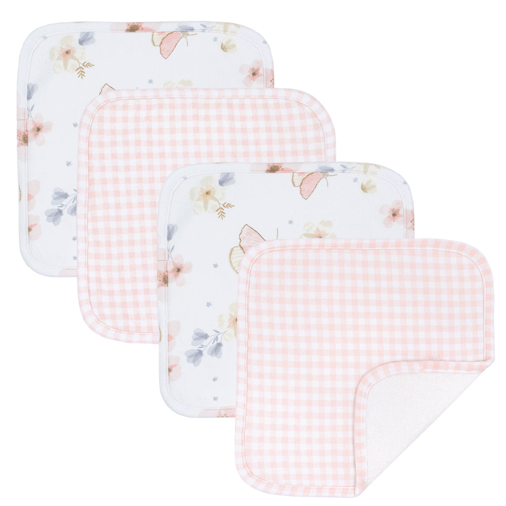 Living Textiles 4-pack Wash Cloths
