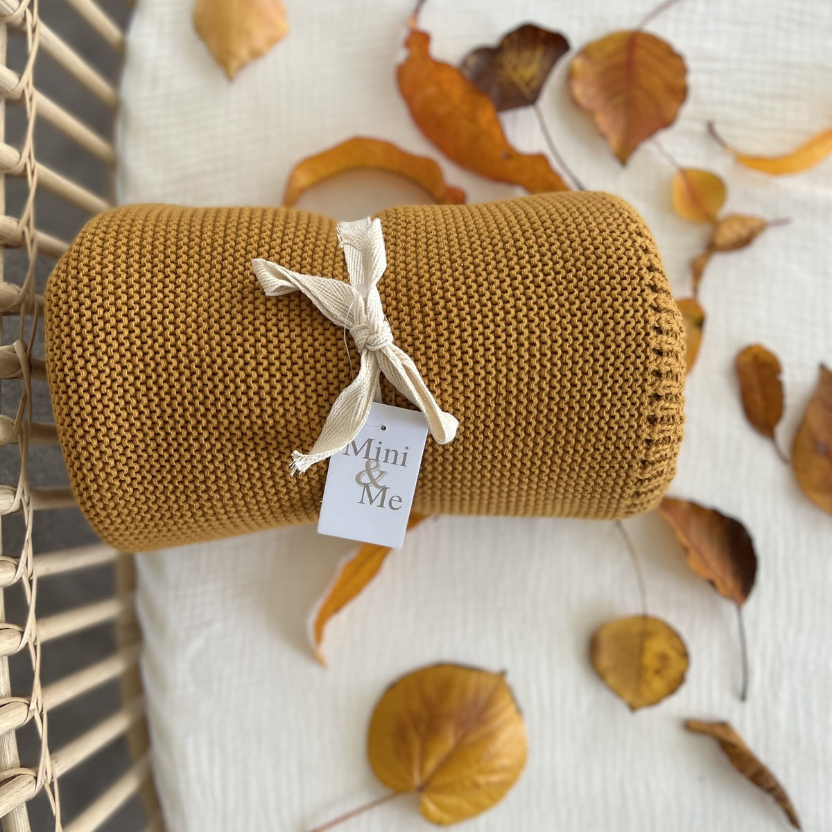 Mini & Me Cable Knit Baby Blanket