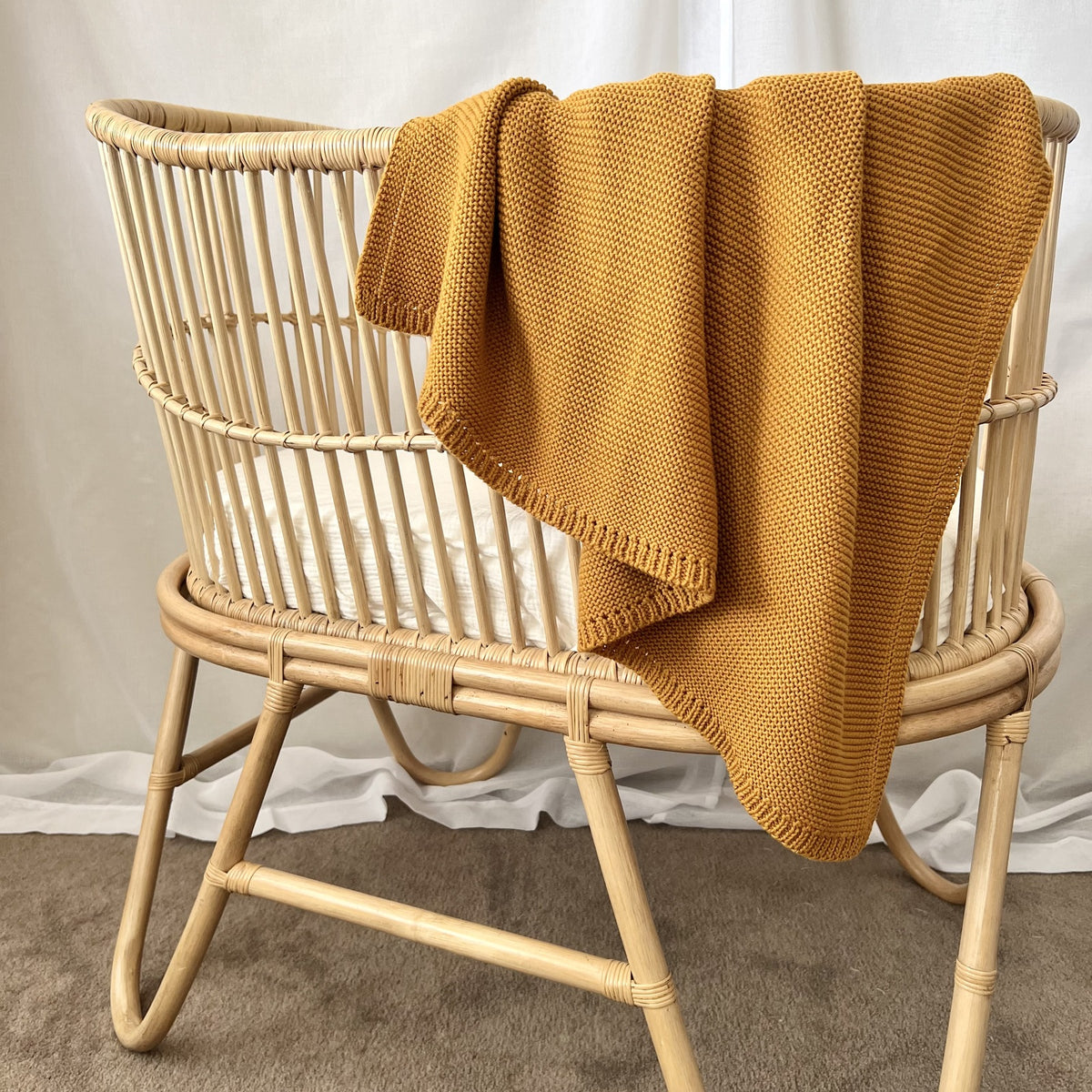 Mini & Me Cable Knit Baby Blanket