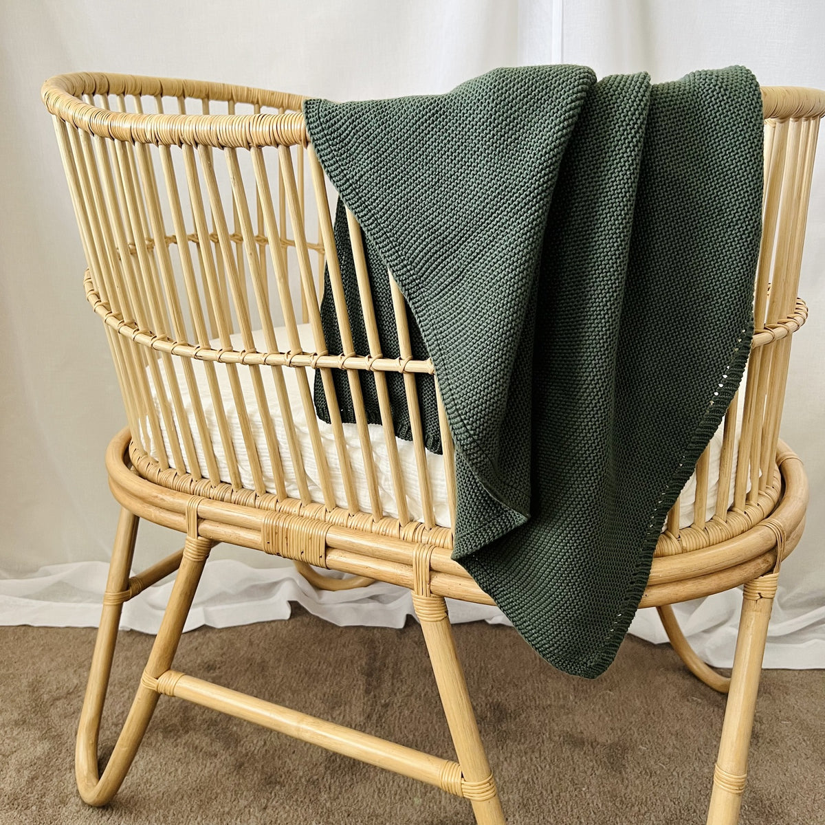 Mini & Me Cable Knit Baby Blanket