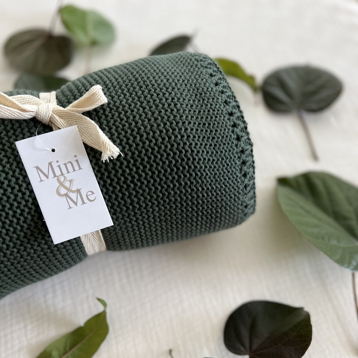 Mini & Me Cable Knit Baby Blanket