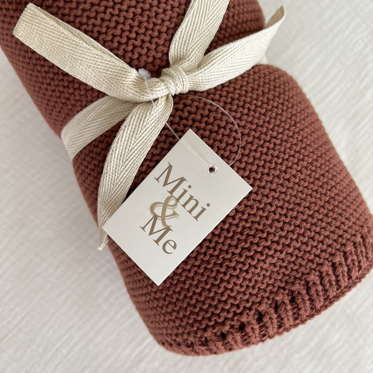 Mini & Me Cable Knit Baby Blanket